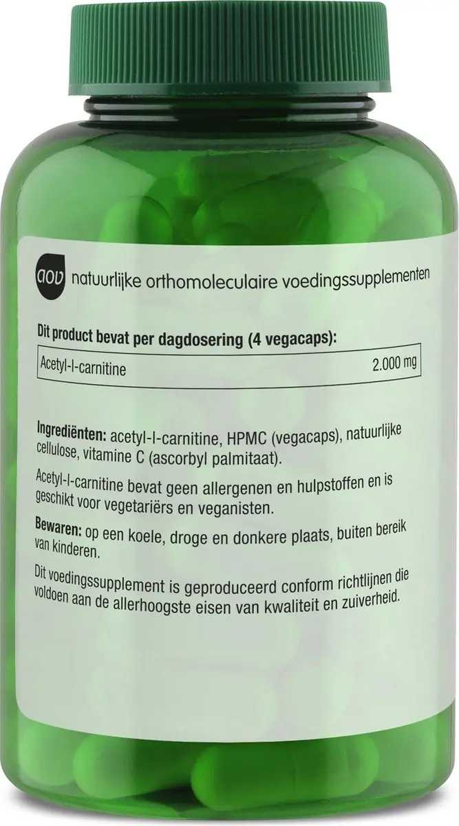 AOV 606 Acetyl-L-carnitine 500mg - 90 Vegacaps