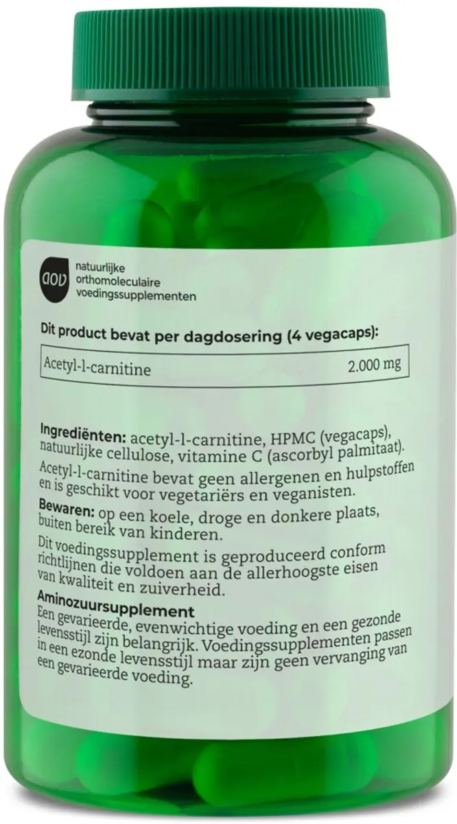 AOV 606 Acetyl-L-carnitine 500mg - 90 Vegacaps