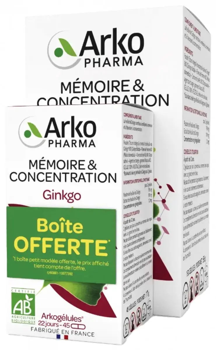 Arkopharma Arkogélules Ginkgo Bio 195 Gélules