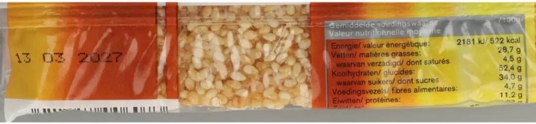 Damhert Traditional Sesambar Glutenvrij - 24x50g