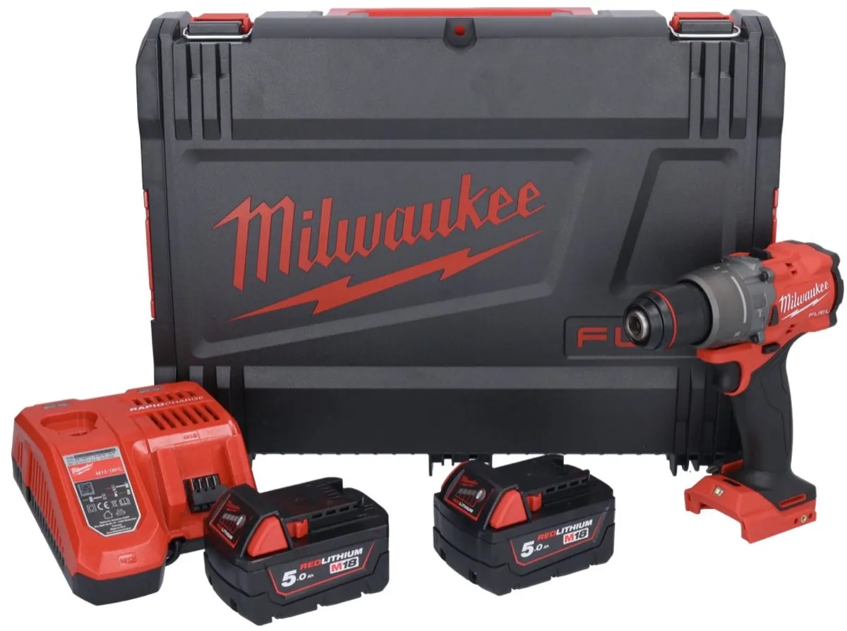 Milwaukee M18 FUEL™ FPD3-502X Accu Klop-/Schroefboormachine 18V 5.0Ah in HD-Box - 4933479860