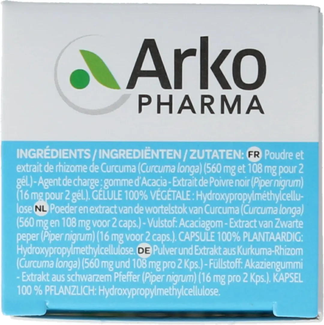 Arkocaps Curcuma Piperine Capsules 40CP - 40 Stuks