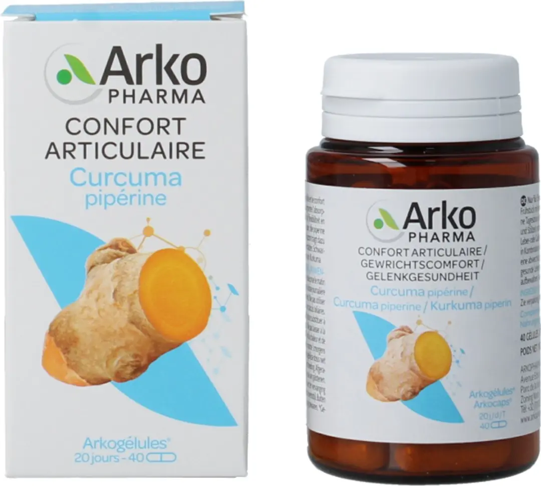 Arkocaps Curcuma Piperine Capsules 40CP - 40 Stuks