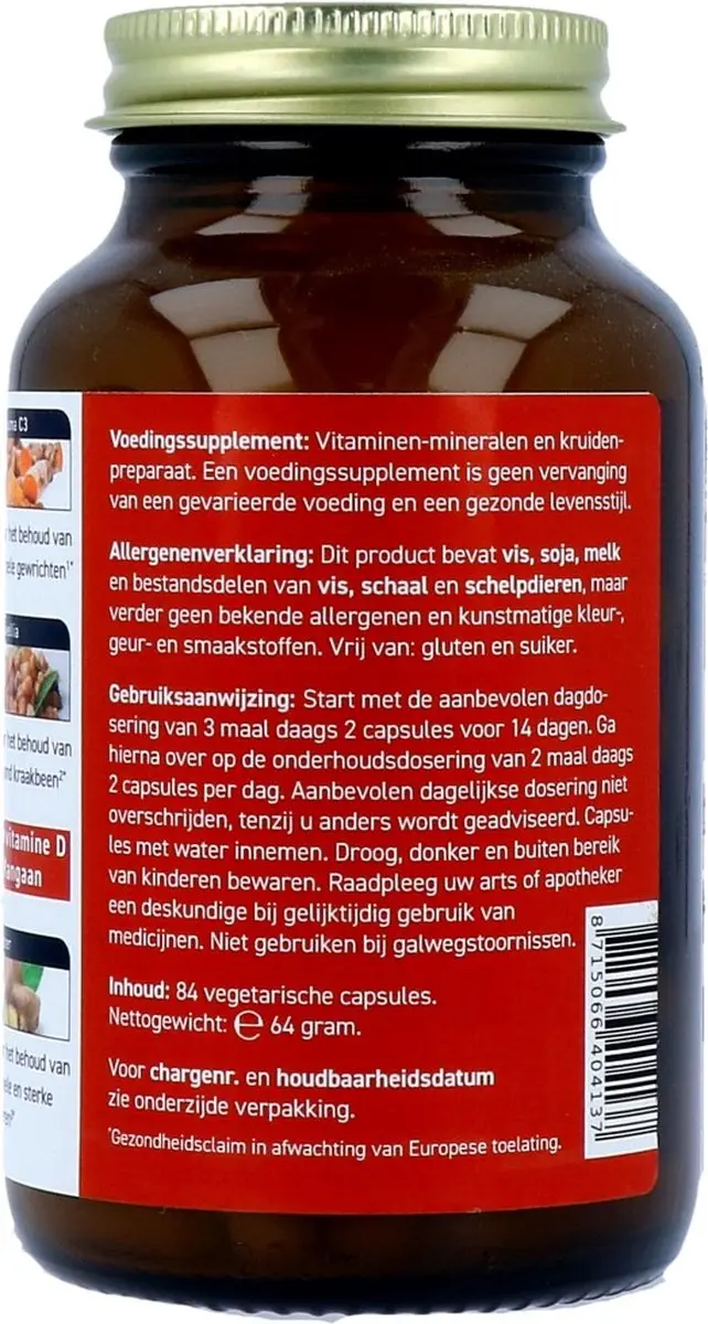 All Natural Gewrichten Formule 84 Vegetarische Capsules