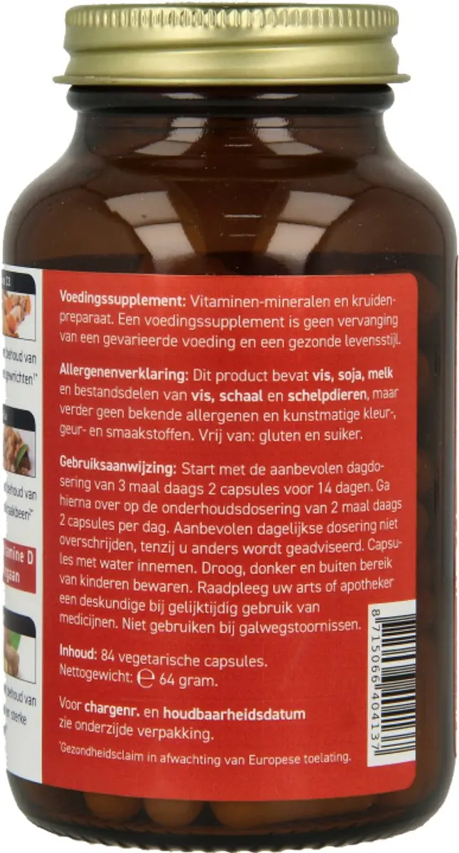 All Natural Gewrichten Formule 84 Vegetarische Capsules