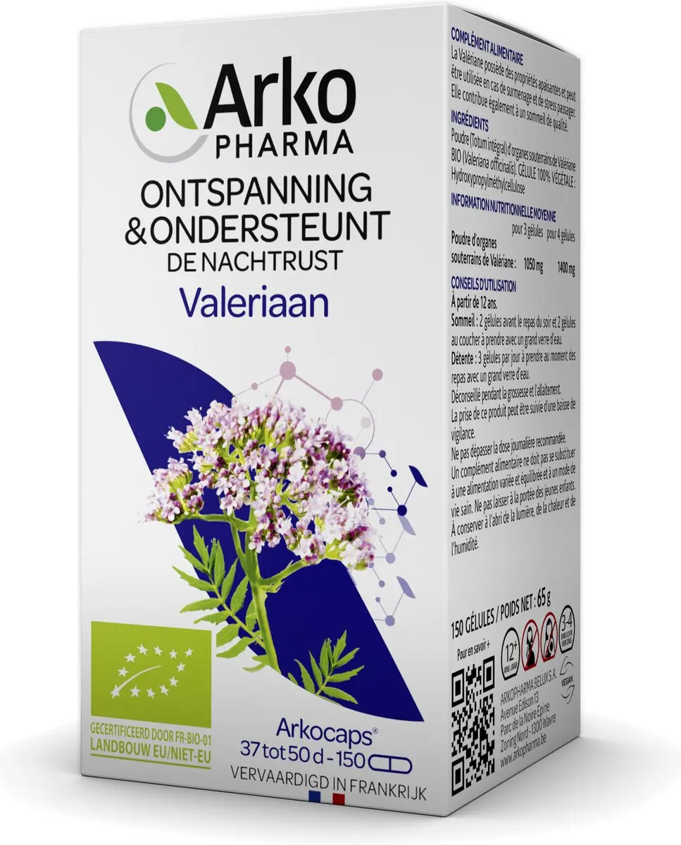Arkopharma Arkocaps Valeriaan 150 Vegicaps