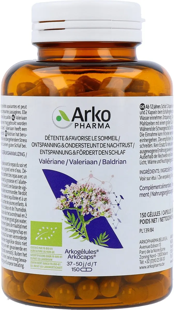 Arkopharma Arkocaps Valeriaan 150 Vegicaps
