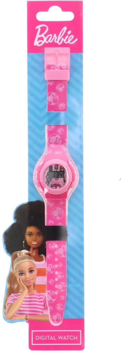 Barbie LCD Horloge - Multicolor