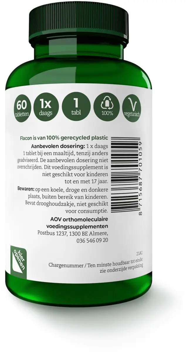 AOV One Daily Multivitaminen 60 tabletten