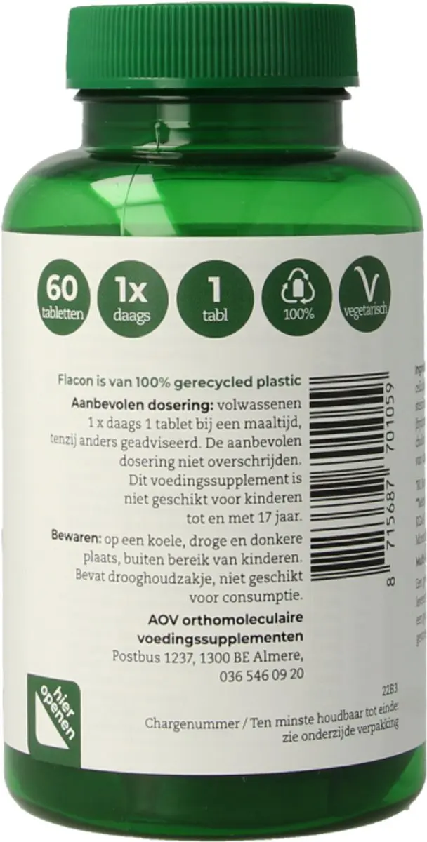 AOV One Daily Multivitaminen 60 tabletten