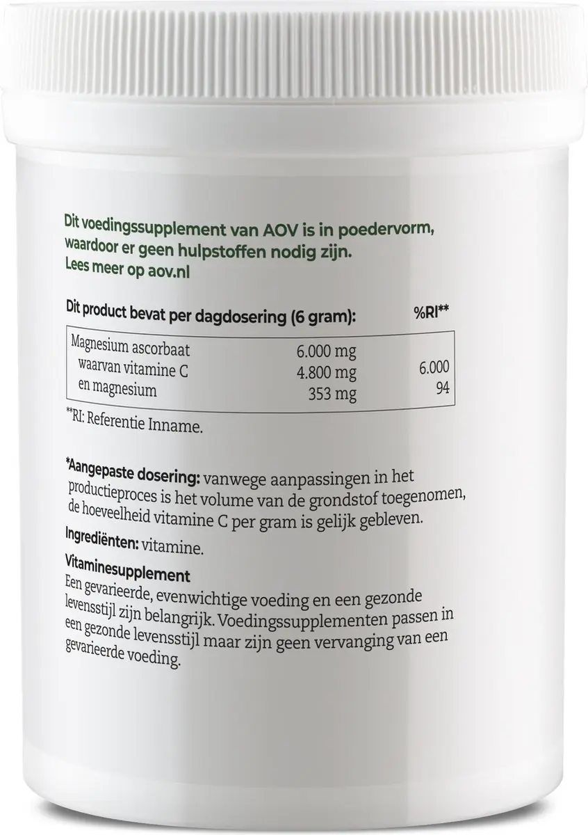 AOV Vitamine C Magnesiumascorbaat 250g