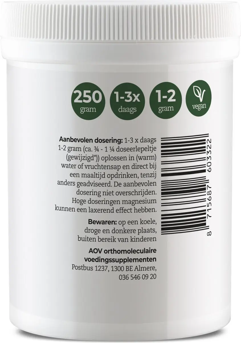 AOV Vitamine C Magnesiumascorbaat 250g