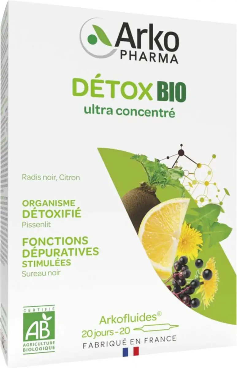 Arkopharma Arkofluides Détox Bio 20 Ampullen - 200ml