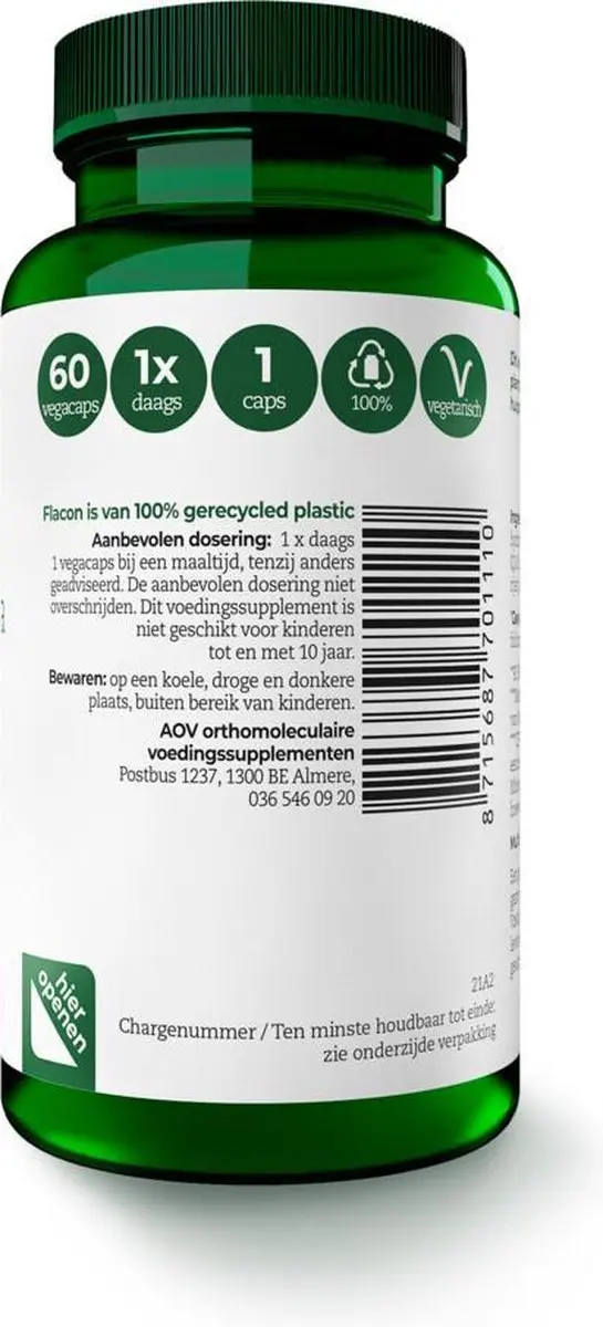 AOV 111 Multi Biotica Multivitaminen 60 Vegacaps