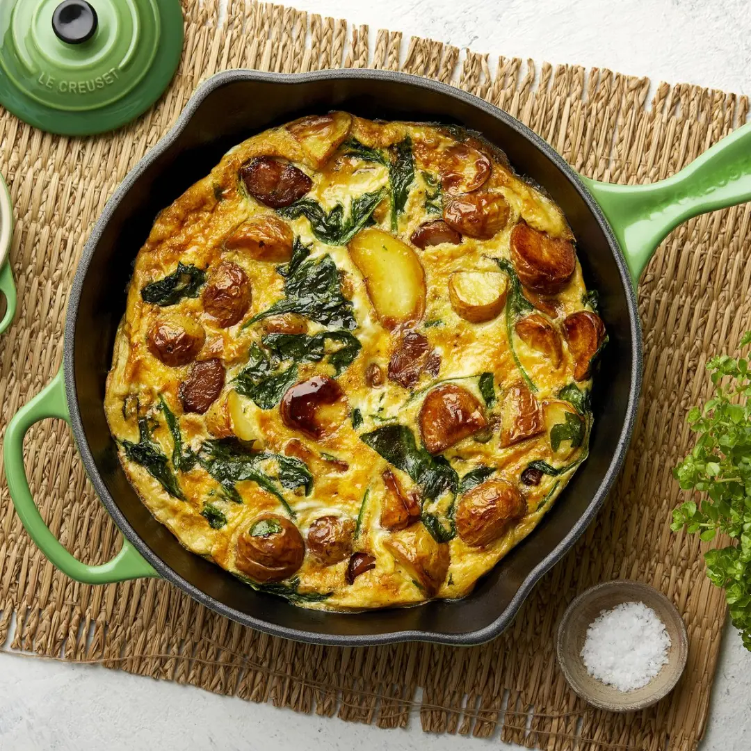 Le Creuset Signature Hoge Skillet Bamboo Green 26cm - 2L