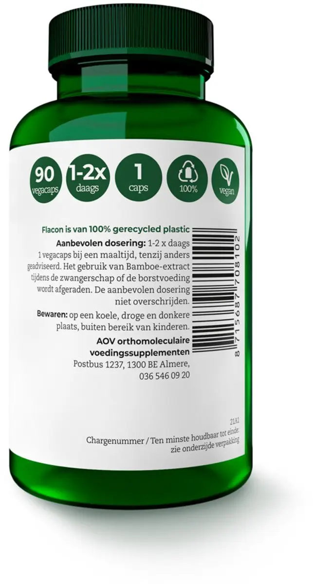 AOV Bamboe-extract 180g - 2x90 Vegacapsules