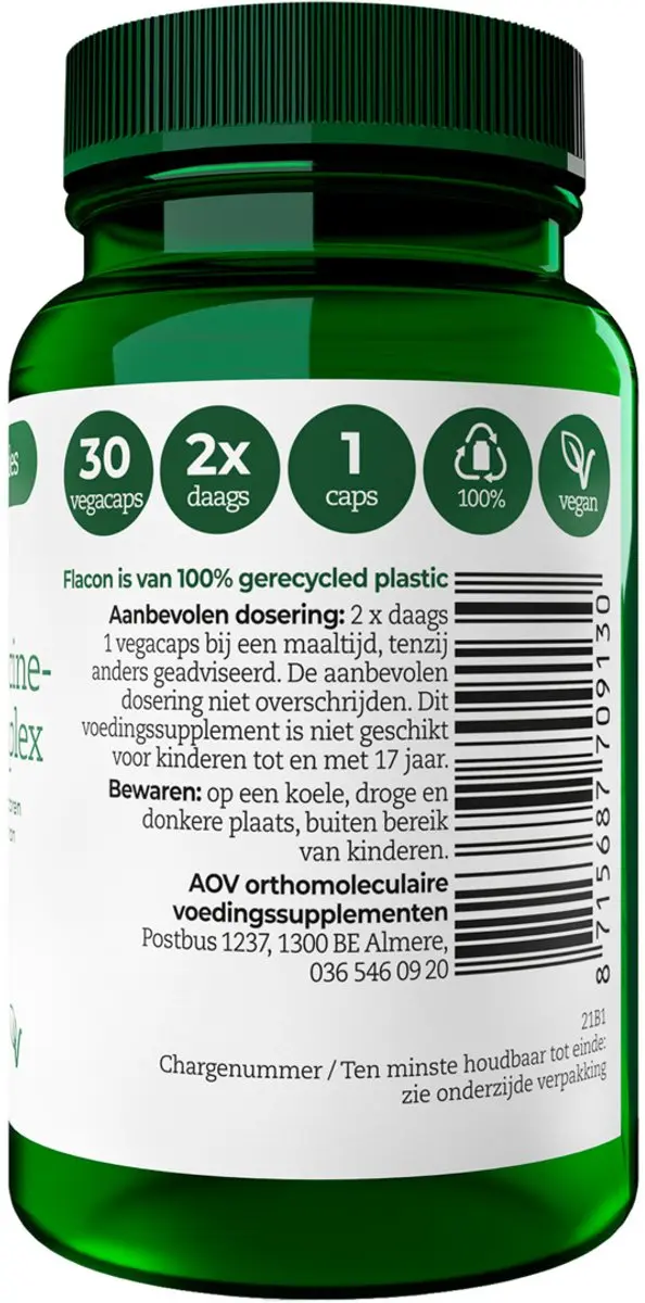 AOV Glutamine Glycine Cysteïnecomplex 30 Vegacaps