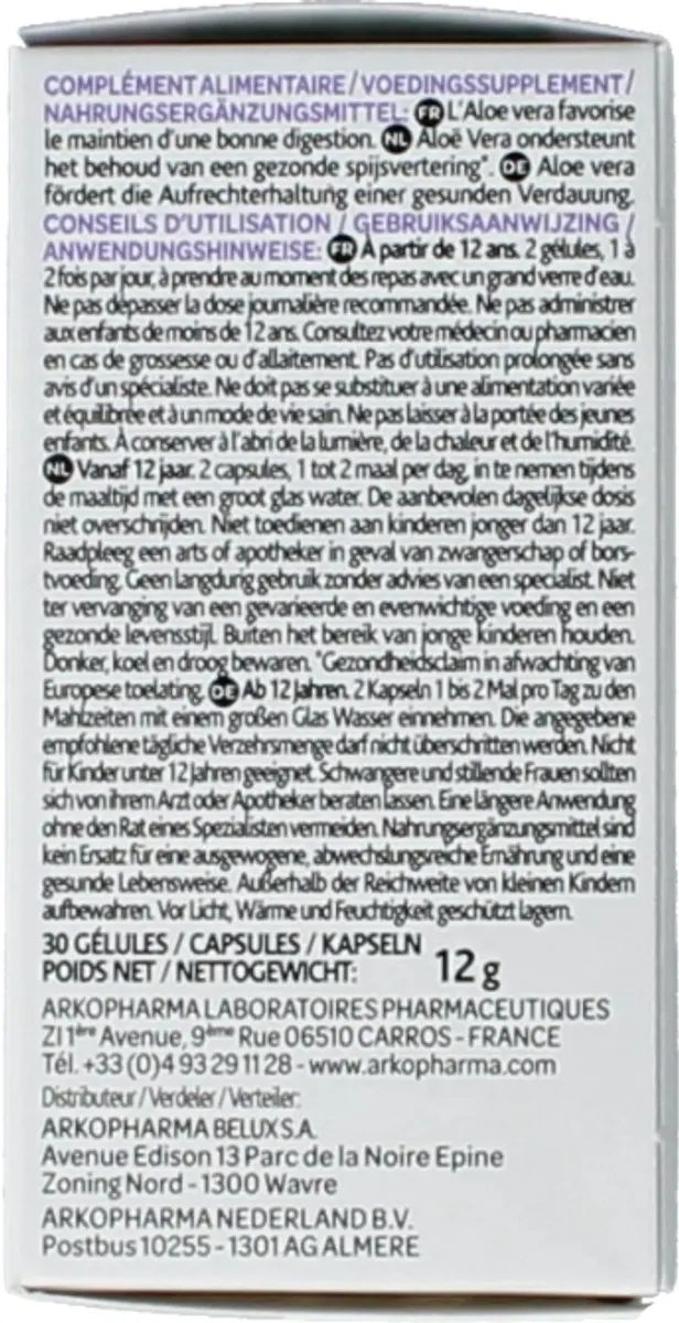 Arkopharma Arkocaps Aloë Vera 30 capsules