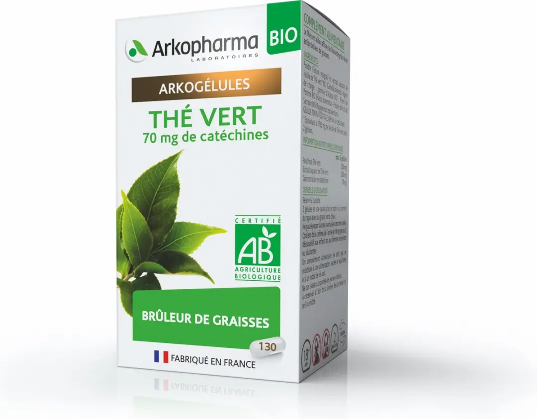 Arkopharma Groene Thee Bio Vetverbrander 130 Capsules