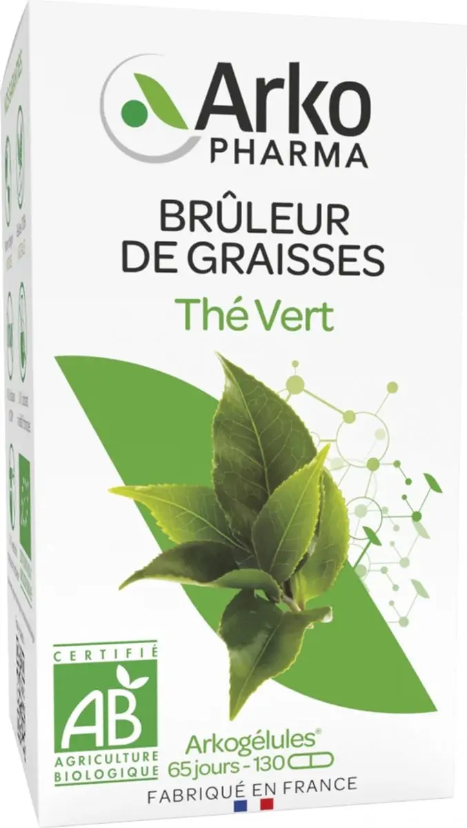 Arkopharma Groene Thee Bio Vetverbrander 130 Capsules