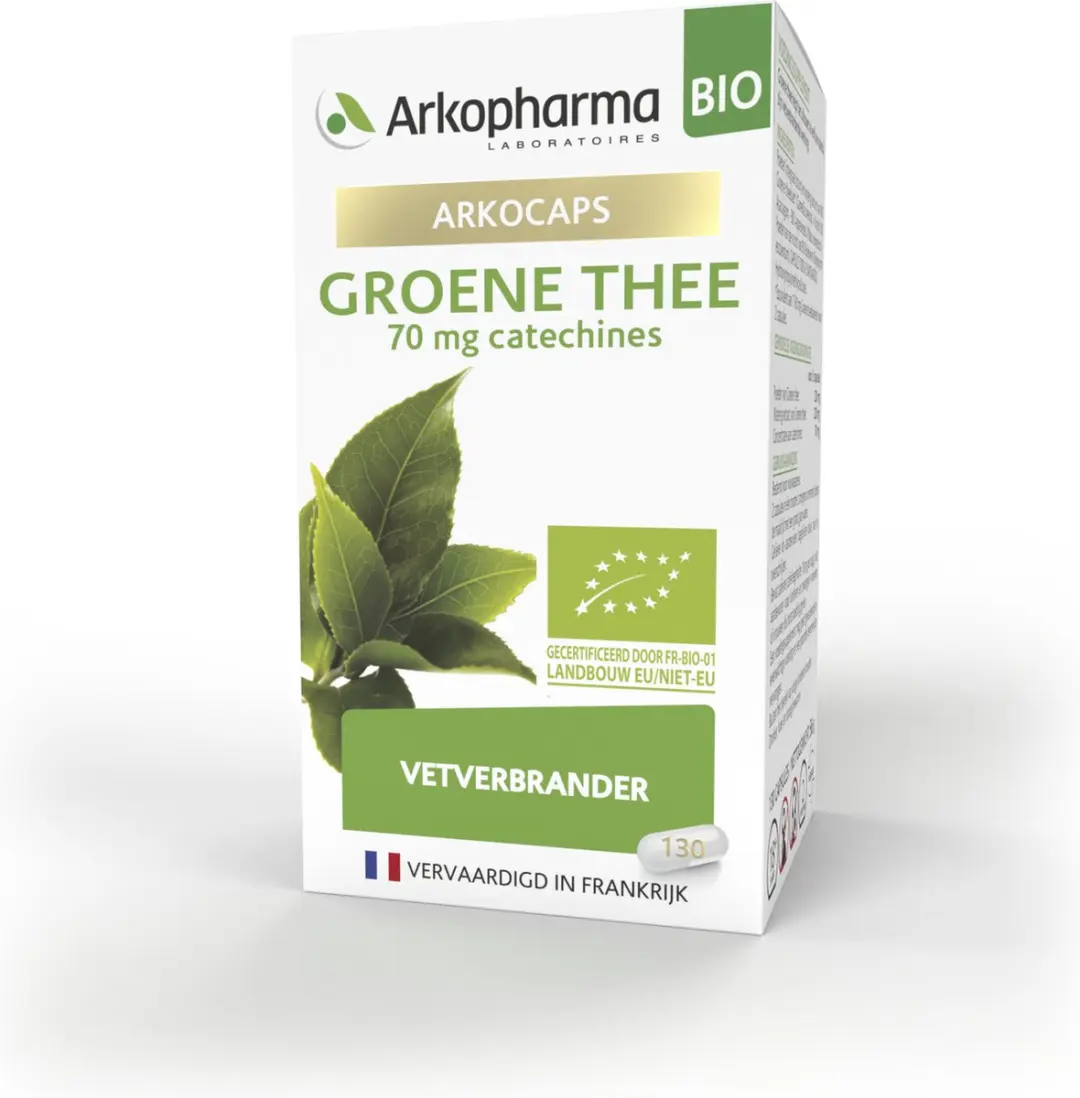 Arkopharma Groene Thee Bio Vetverbrander 130 Capsules