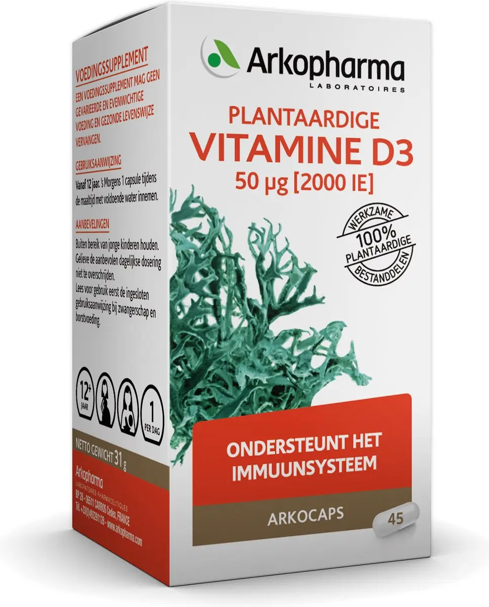 Arkopharma Vitamine D3 Vegan 45 Capsules