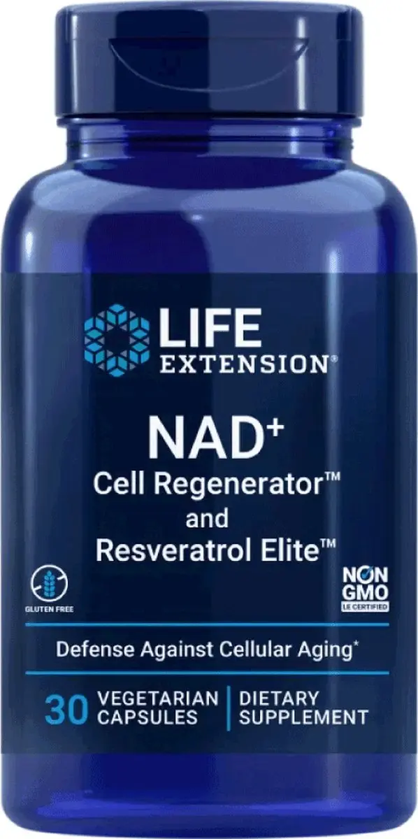 Life Extension NAD+ Cell Regenerator Resveratrol Elite 30 Capsules