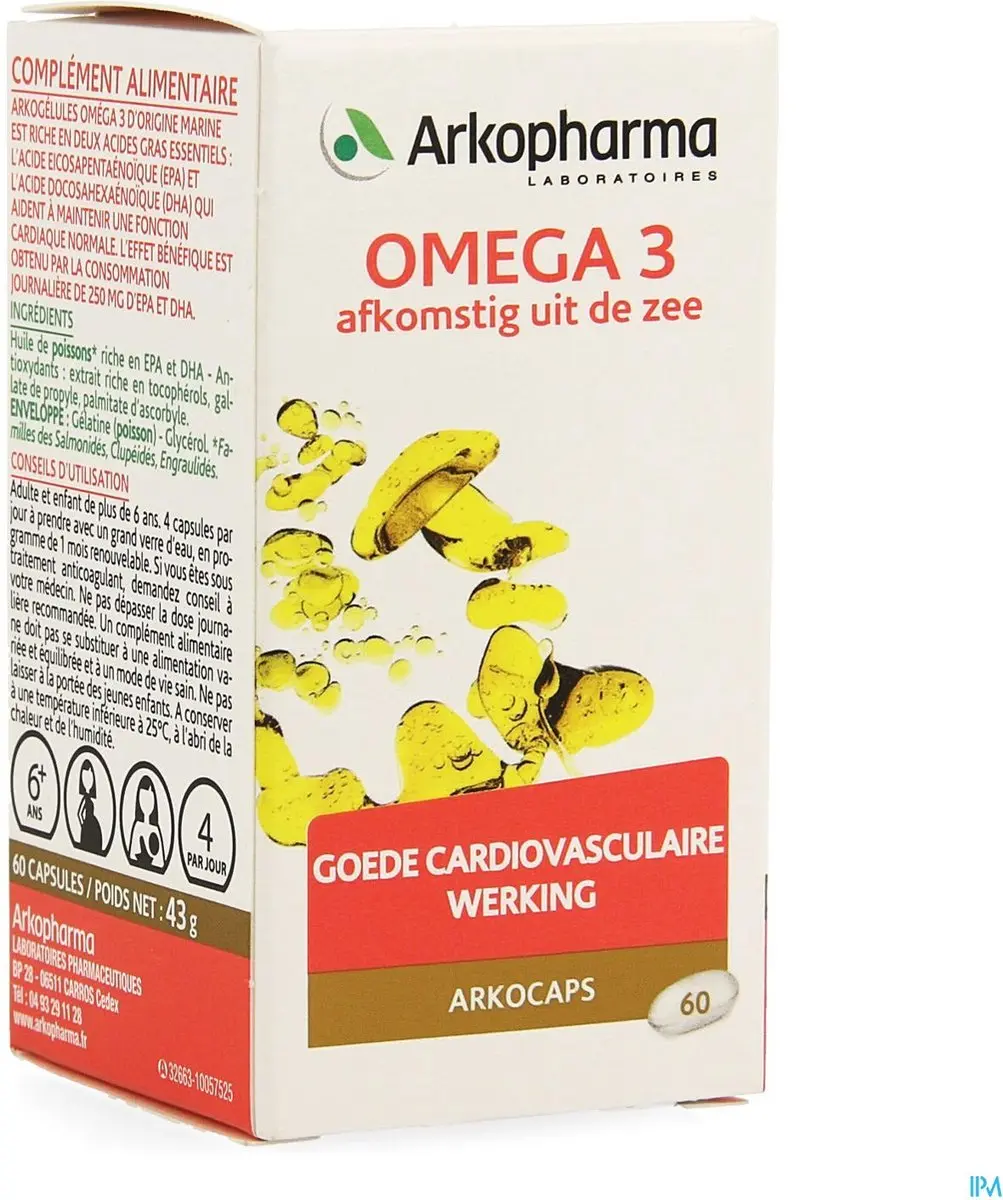 Arkopharma Arkocaps Omega 3 60 Capsules