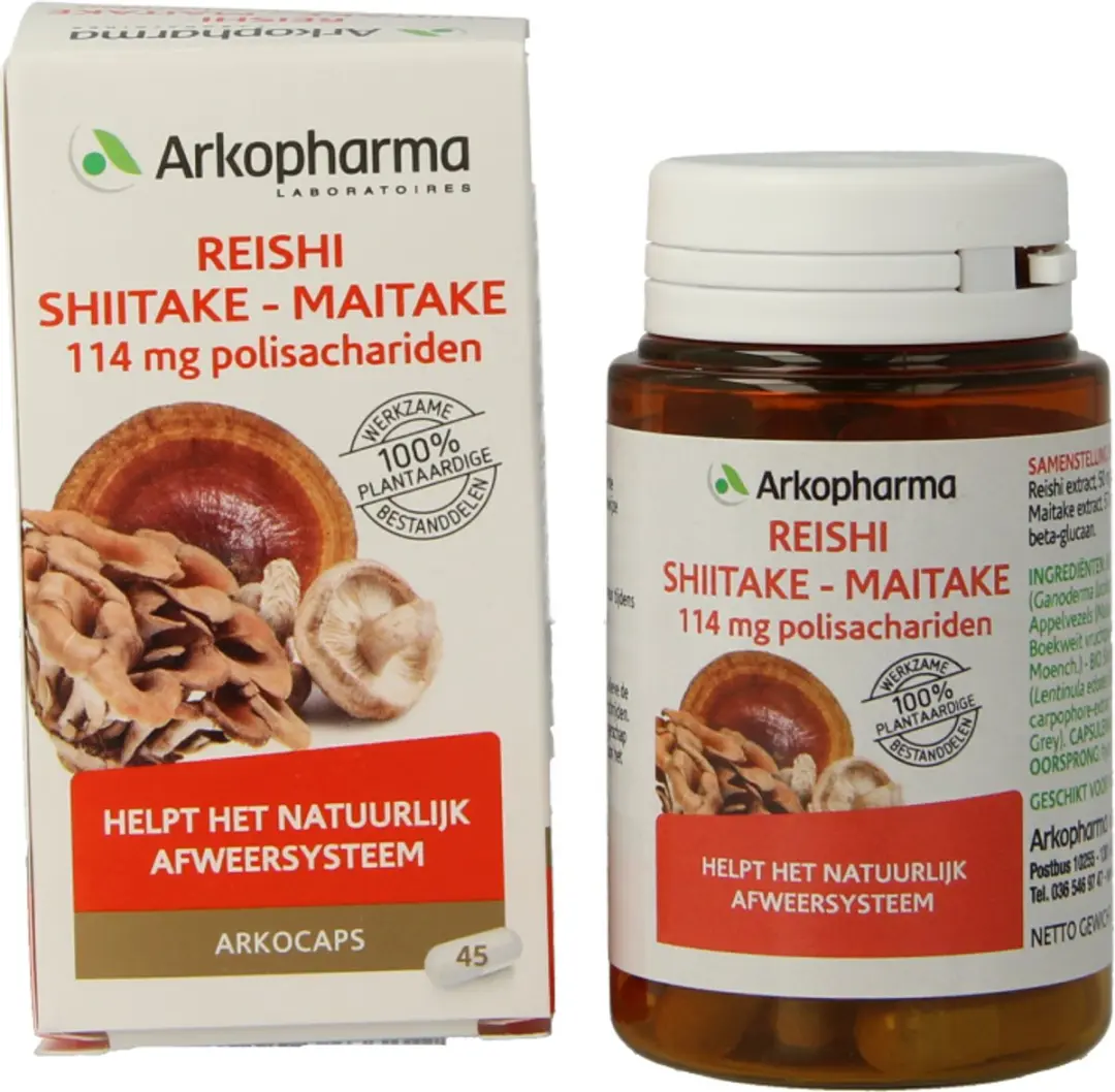 Arkopharma Reishi Shiitake Maitake 45 Capsules