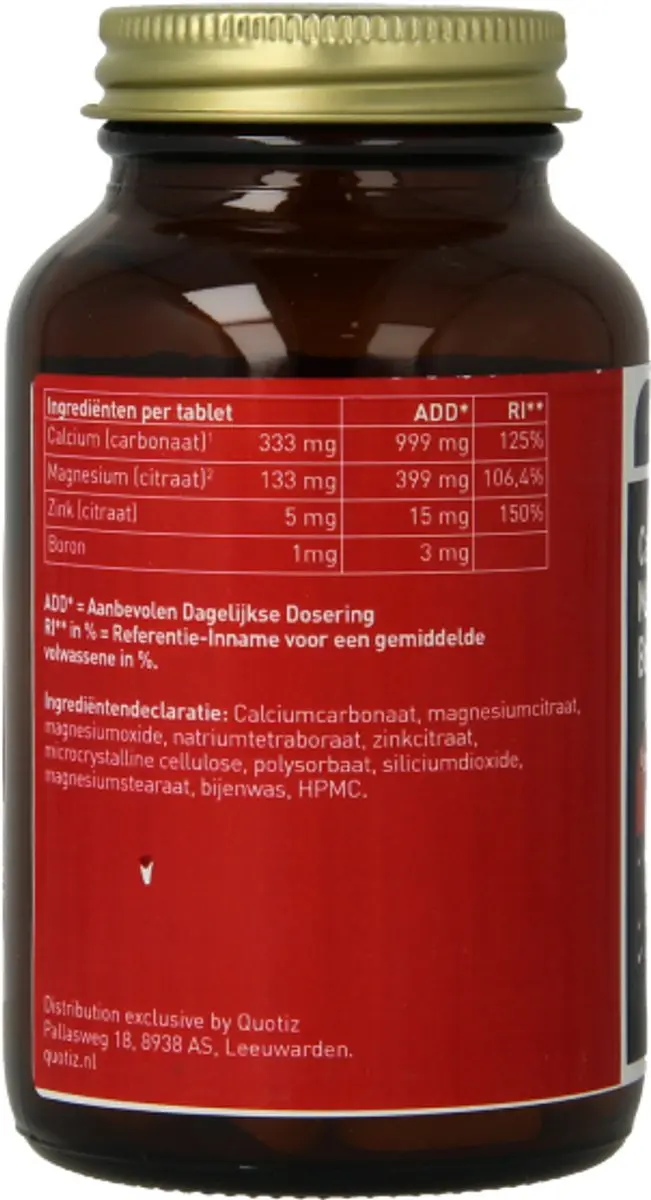All Natural Calcium Magnesium Boron Zink 90 Tabletten