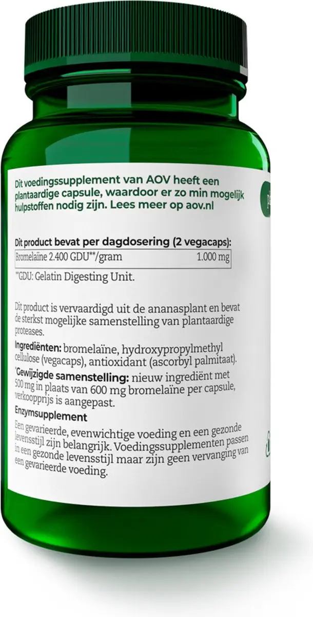 AOV Bromelaïne 60 Vegacapsules