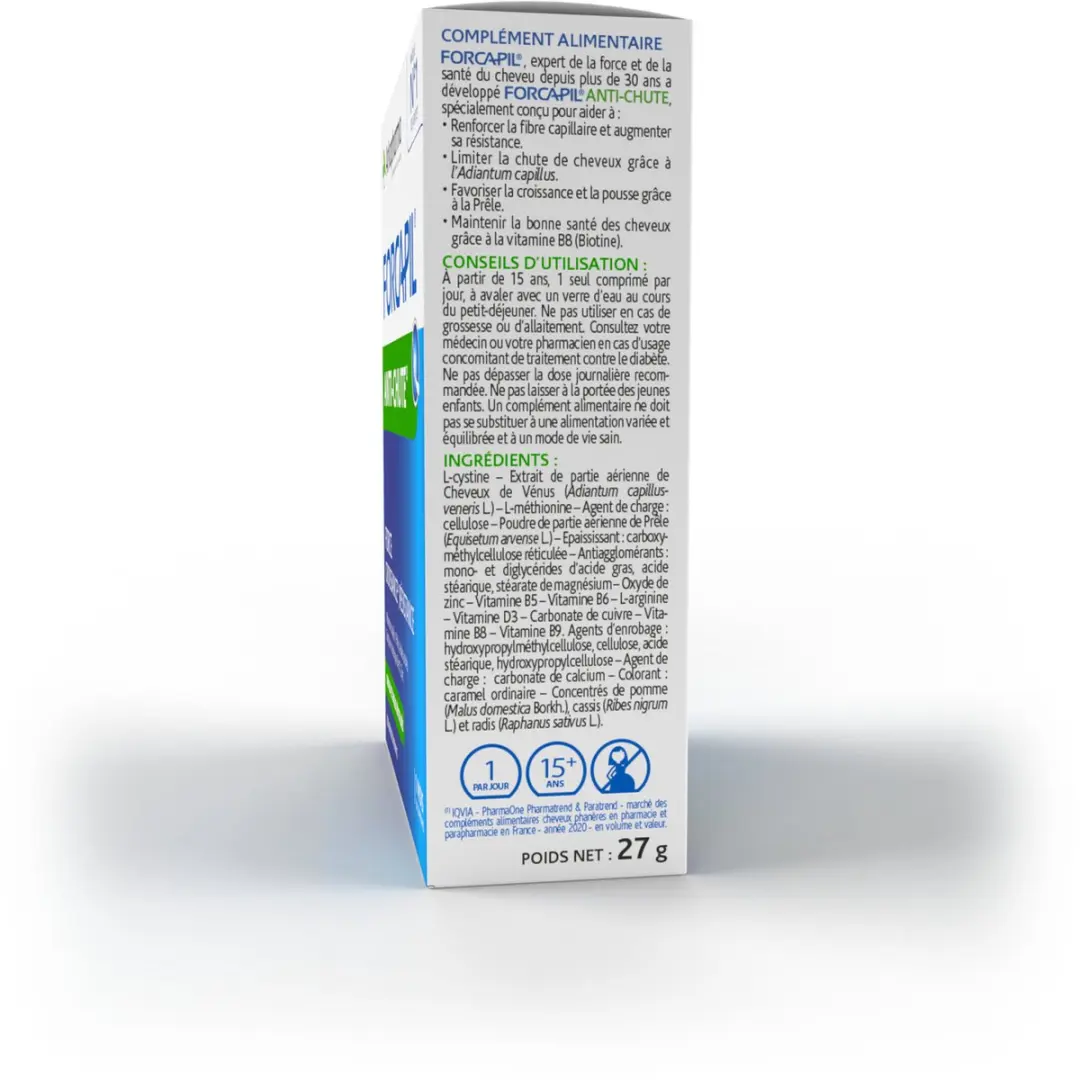 Arkopharma Forcapil Haaruitvaltabletten 30mg - 30 Stuks