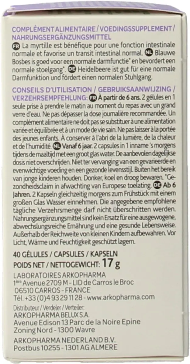 Arkocaps Blauwe Bosbes 40 Capsules