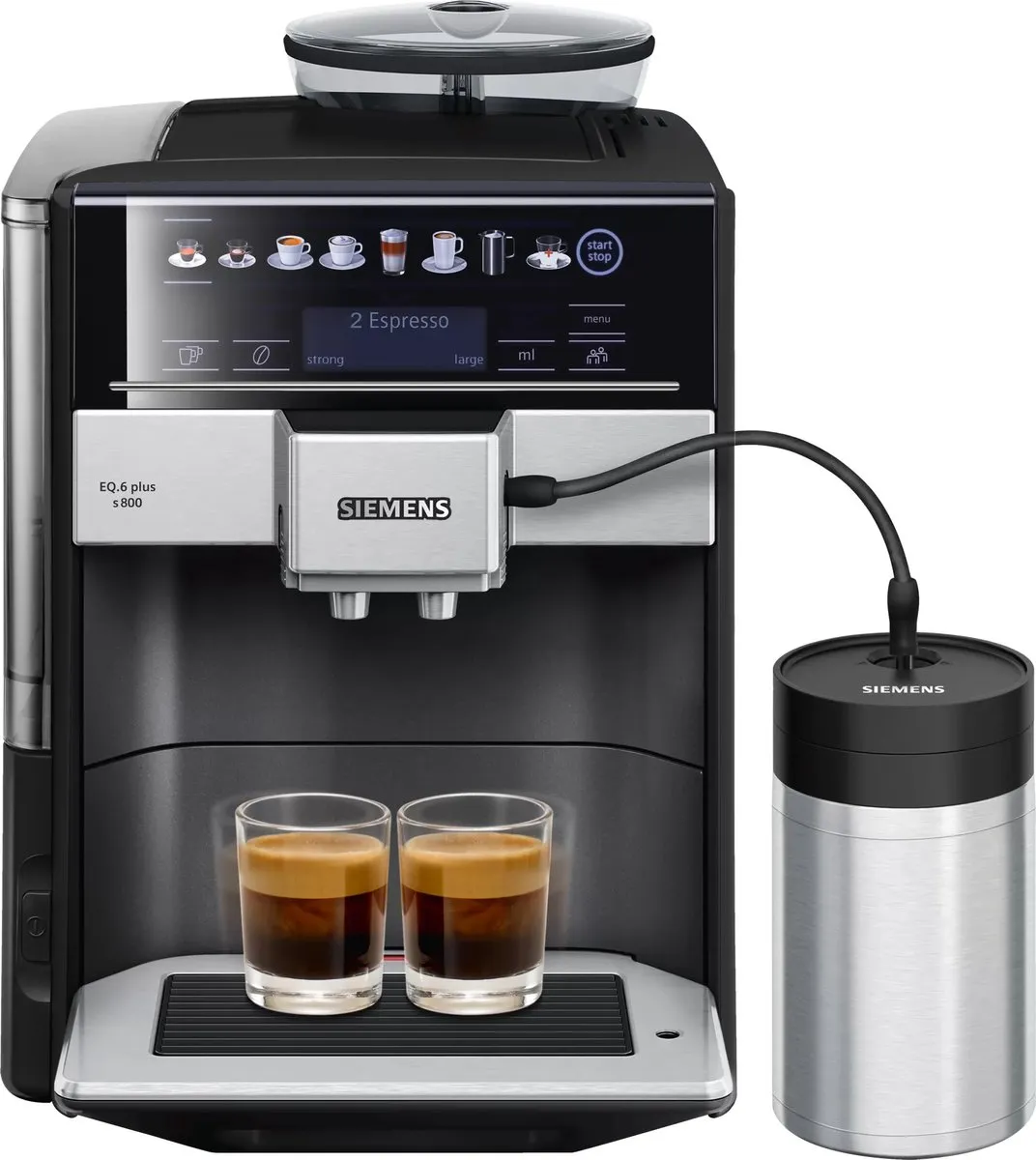 Siemens EQ.6 Plus S800 TE658209RW Espressomachine - Zwart
