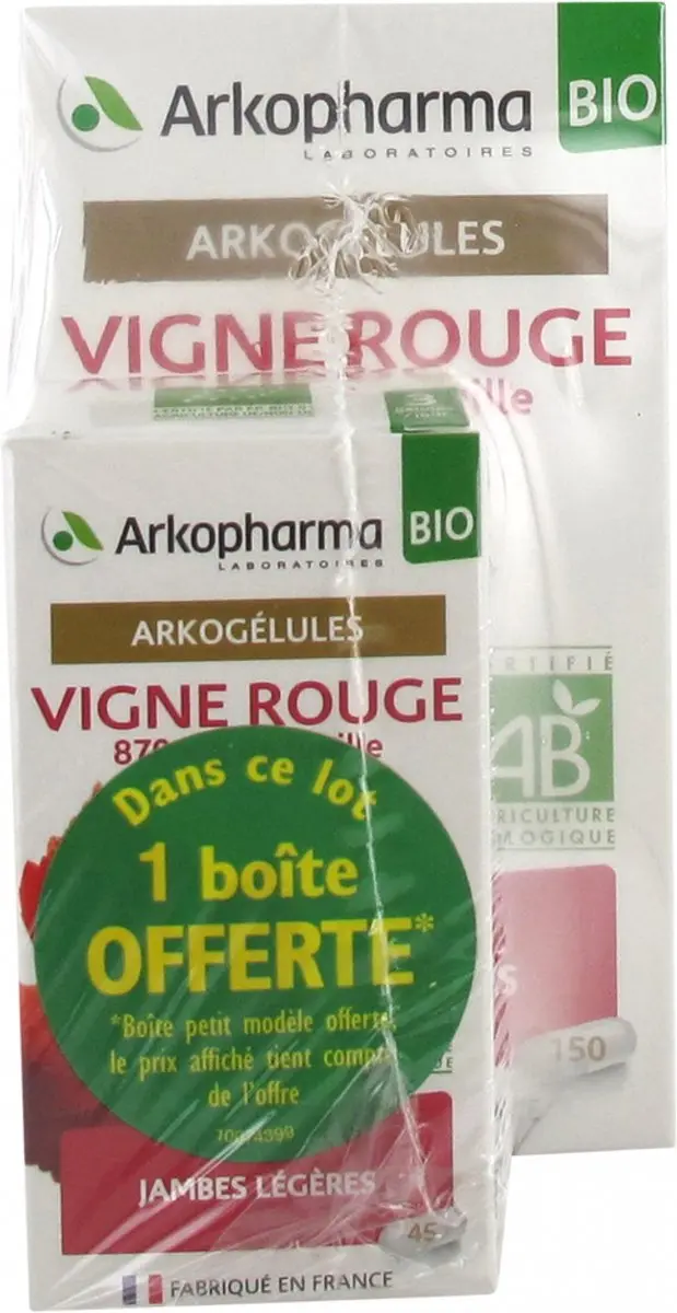 Arkopharma Arkogélules Vigne Rouge Bio