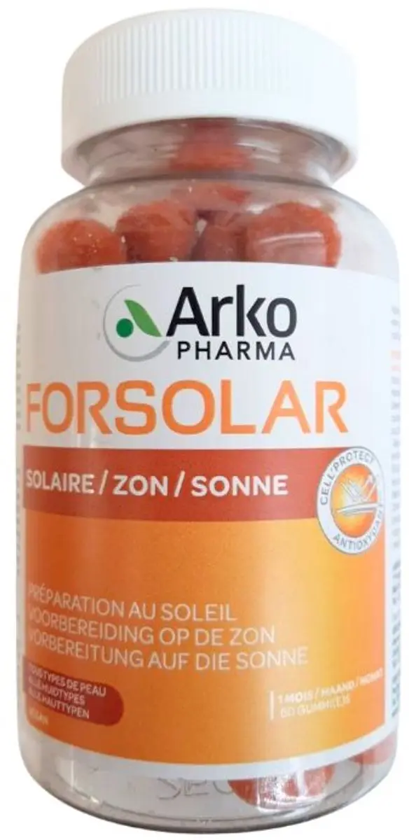 Arkopharma Forsolar Zon Gummies 60 Stuks