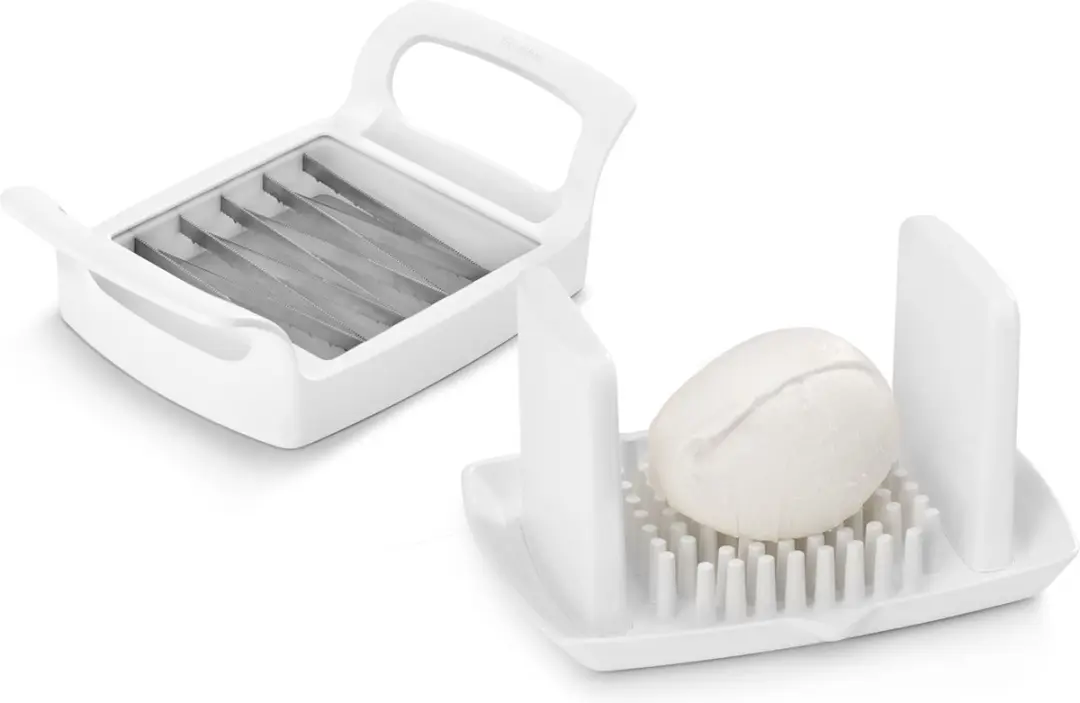 Metaltex Slicy Plakjessnijder - Tomaten/Ei/Mozzarella - Wit - afbeelding 6 van 6