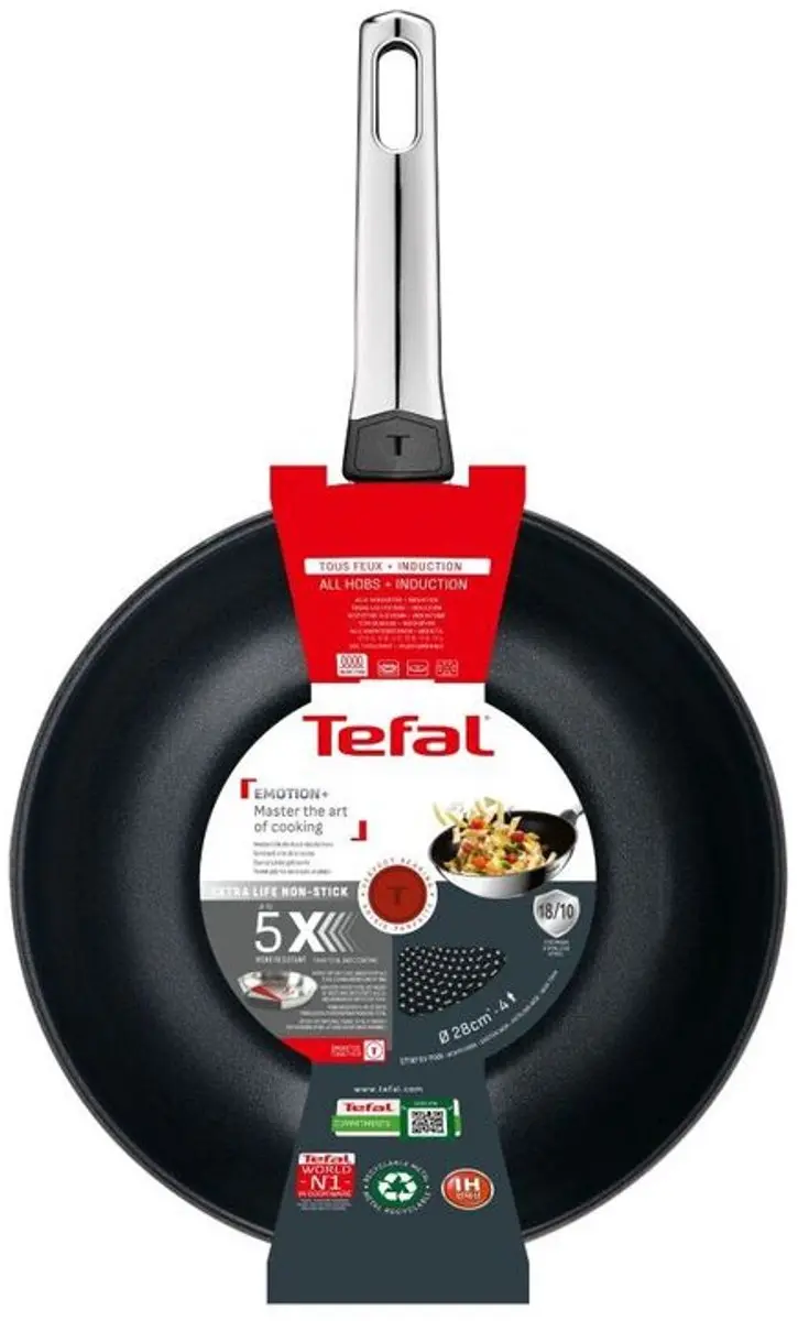 Tefal Space Emotion+ Wokpan 28cm - RVS - Inductie