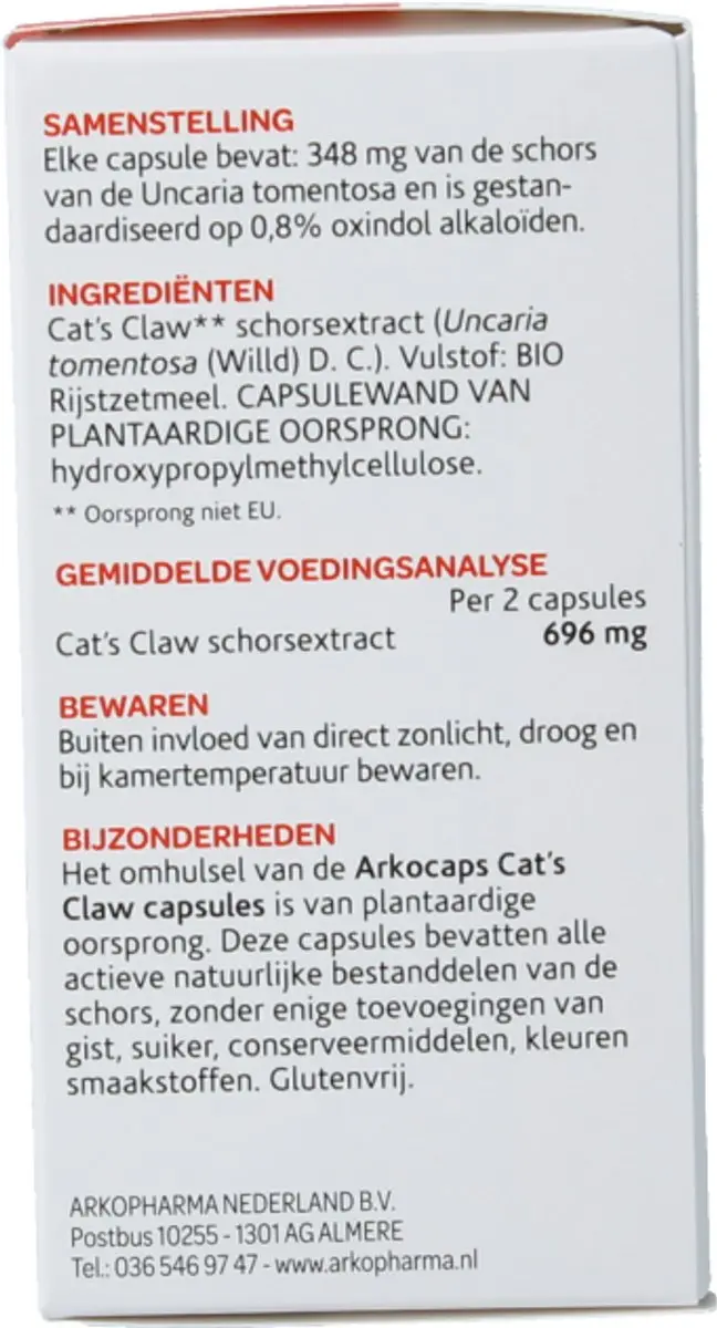 Arkopharma Cat's Claw Capsules - 45 Stuks