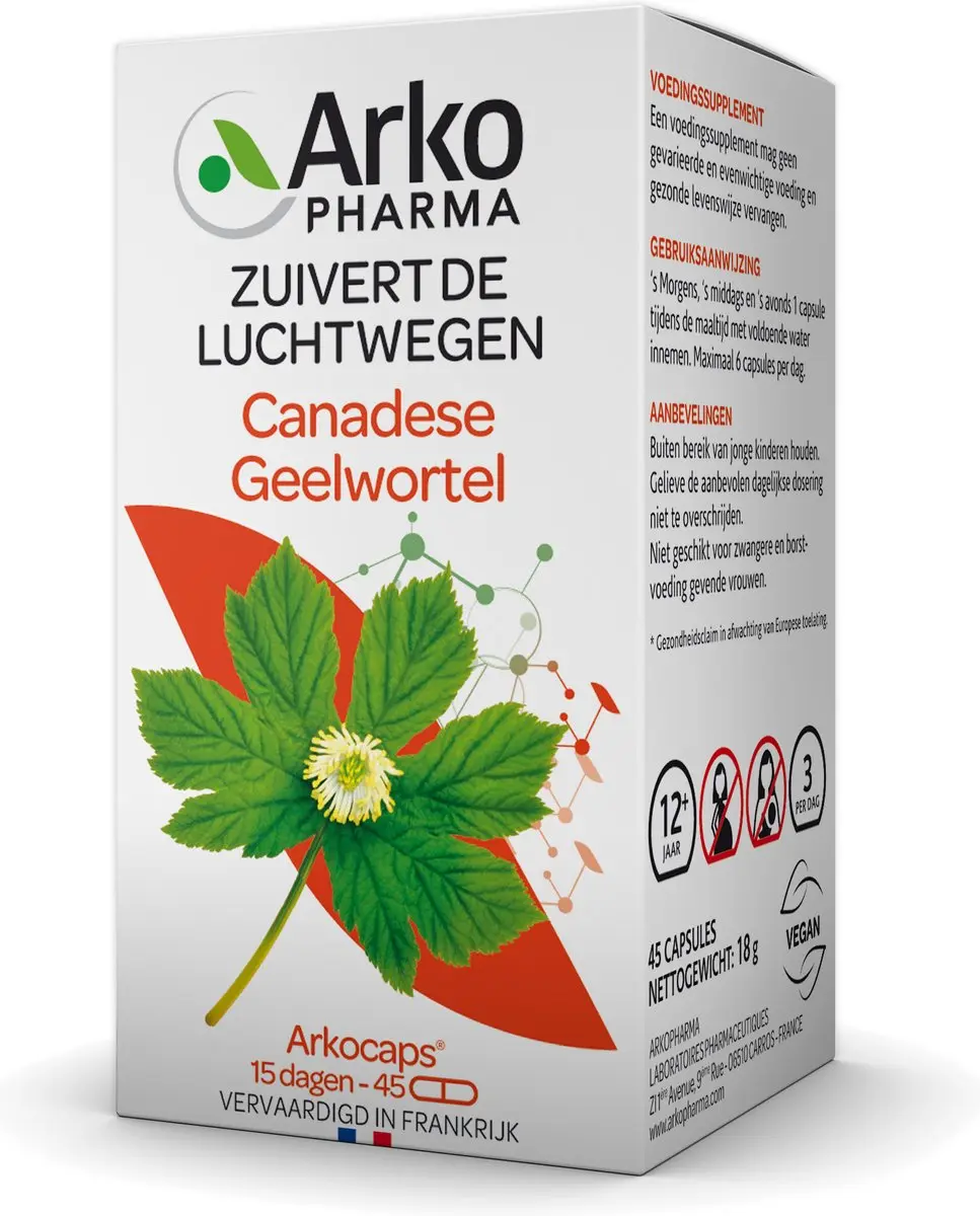 Arkopharma Arkocaps Canadese Geelwortel 45g