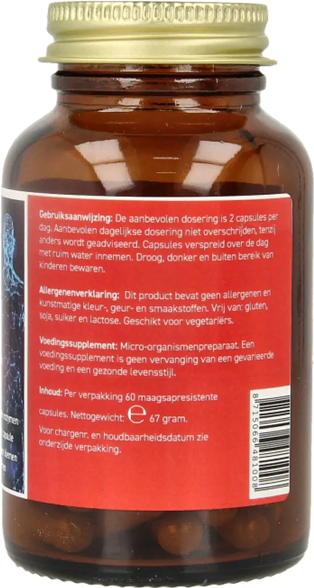 All Natural Biotica Supplement & Enzymen 60 Vegetarische Capsules