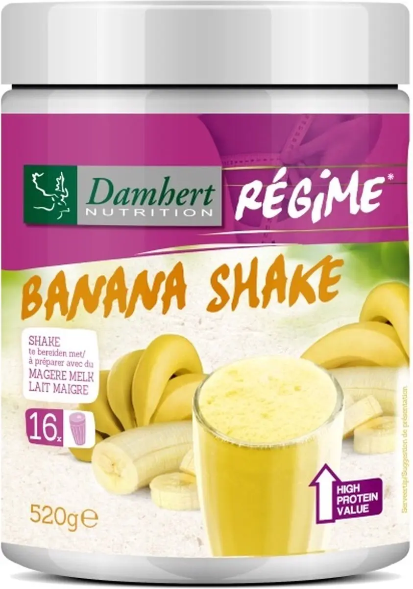 Damhert Think Slim Maaltijdshake Banaan 520g