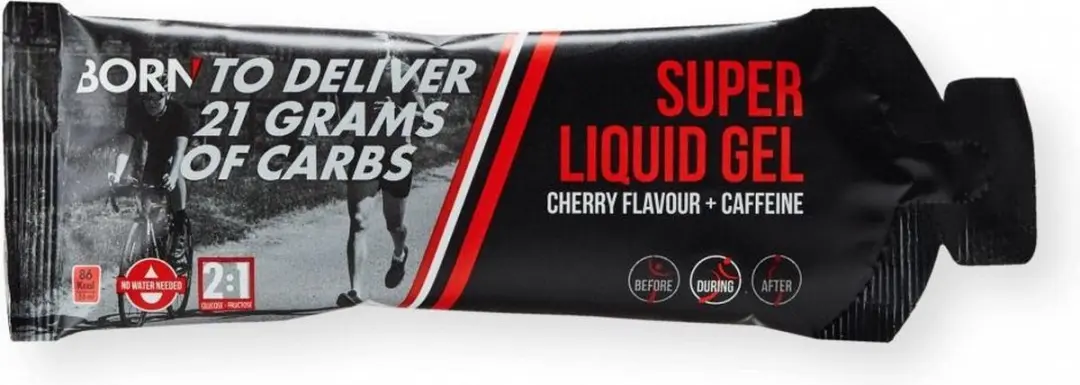 Born Super Liquid Energy Gel Cherry + Caffeine 55ml
