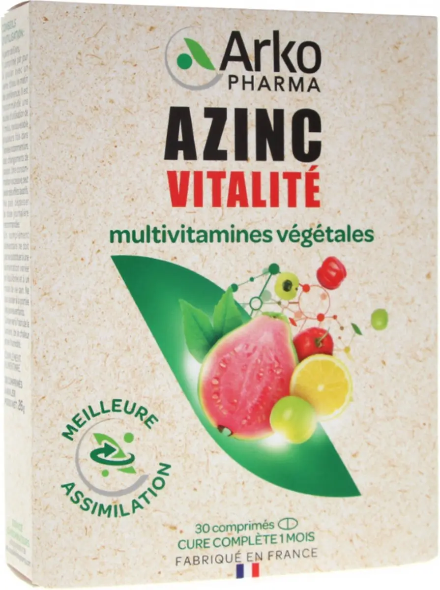 Arkopharma Azinc Vitality Multivitaminen 30 tabletten