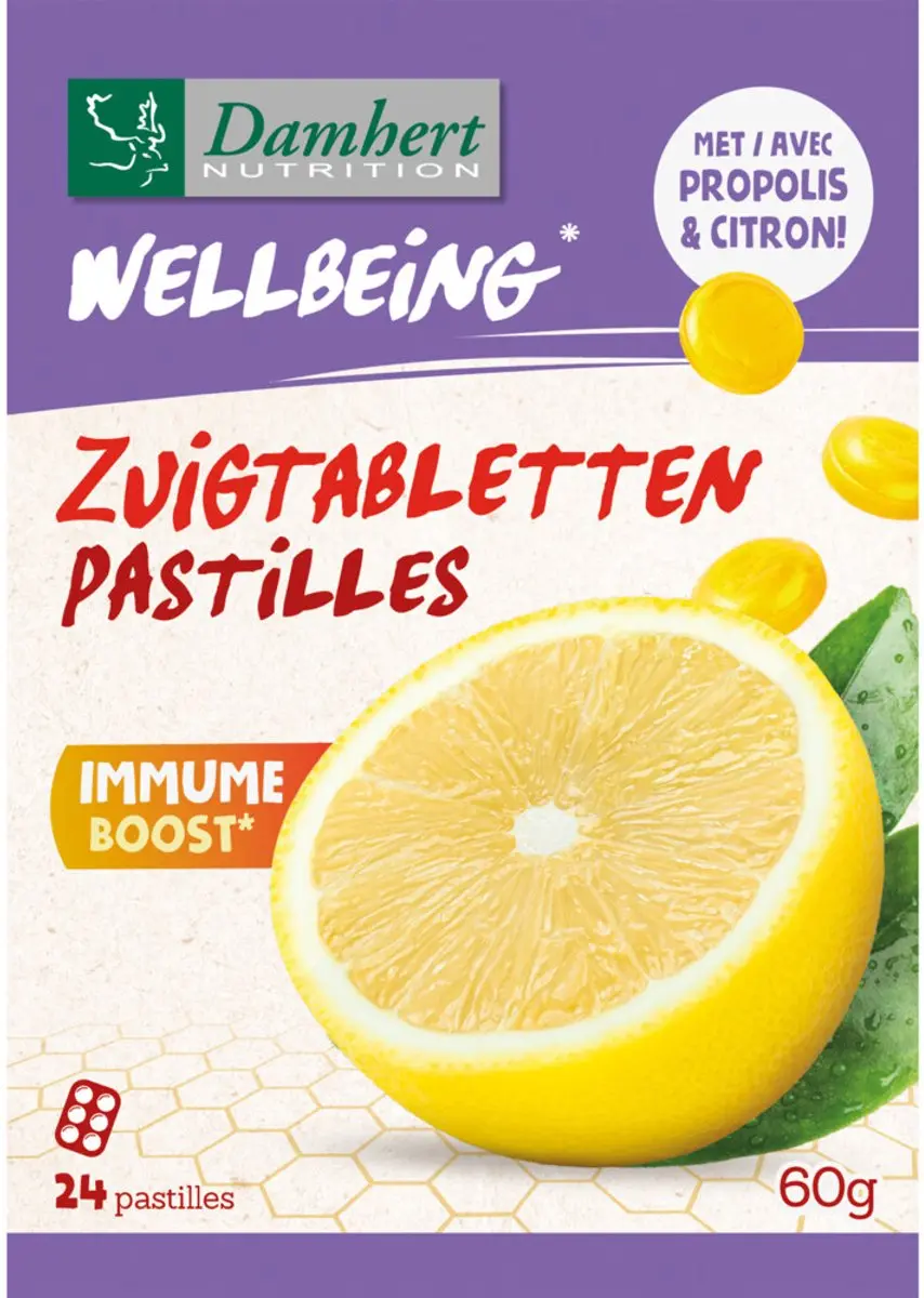 Damhert Wellbeing Zuigtabletten 60g