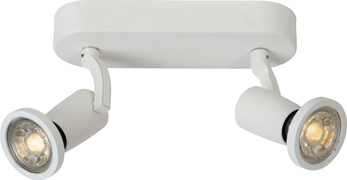 Lucide JASTER-LED Plafondspot GU10 2x5W 2700K - Wit
