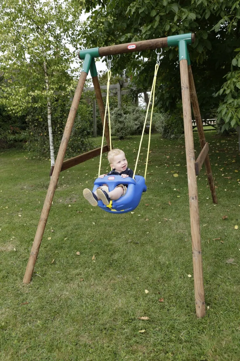 Little Tikes High Back Peuter Schommel - Blauw