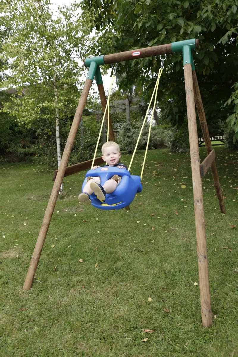 Little Tikes High Back Peuter Schommel - Blauw - afbeelding 6 van 6