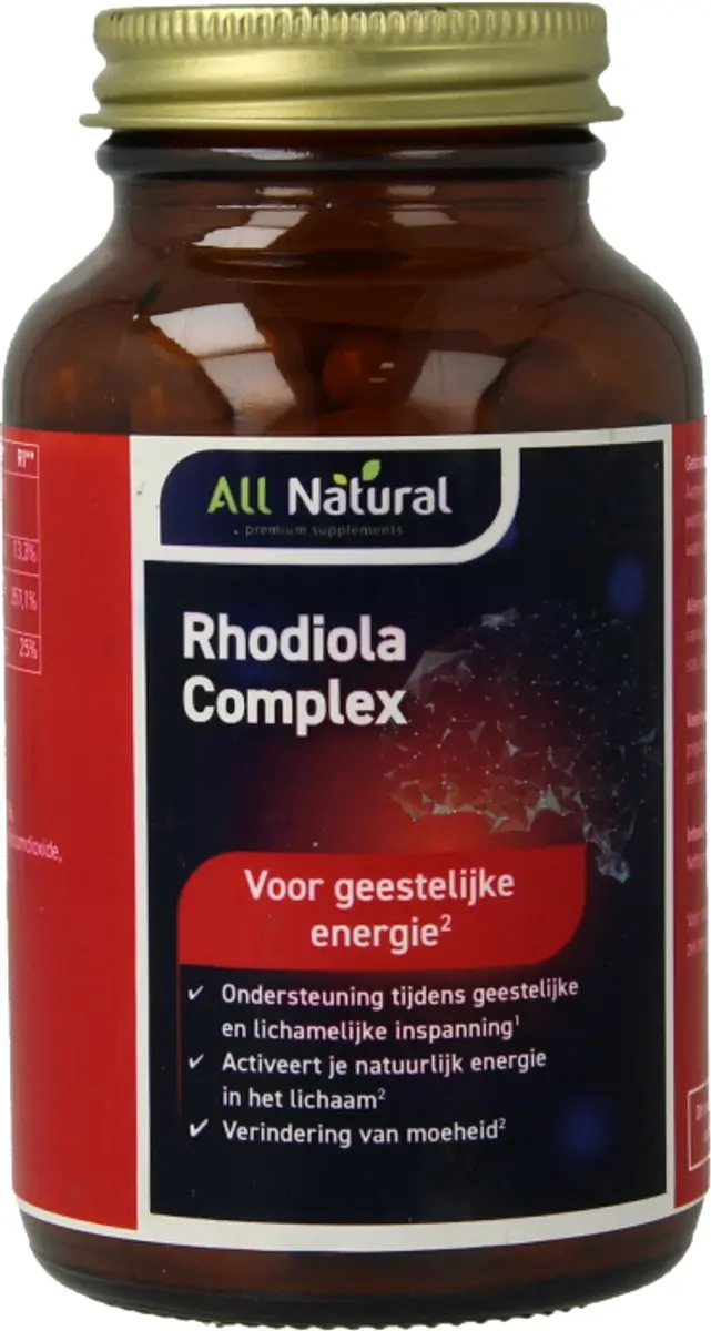 All Natural Rhodiola 100 Capsules - 100mg