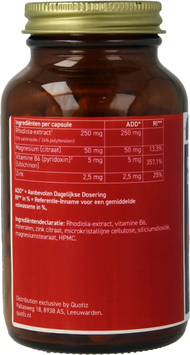 All Natural Rhodiola 100 Capsules - 100mg
